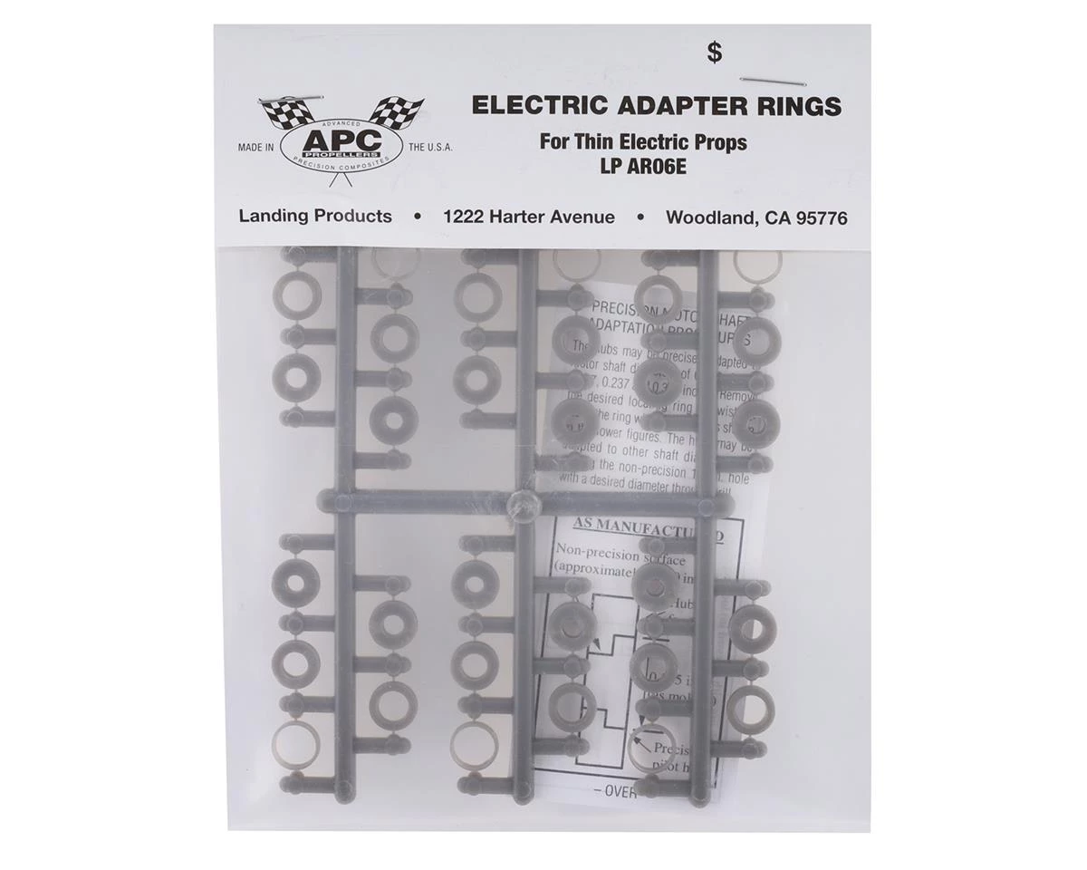 APC Electric Propeller Adapter Rings (6 Sets) (1/8", 4mm, 5mm, 6mm, 5/16") 2 APC Electric Propeller Adapter Rings (6 Sets) (1/8", 4mm, 5mm, 6mm, 5/16") - Image 2