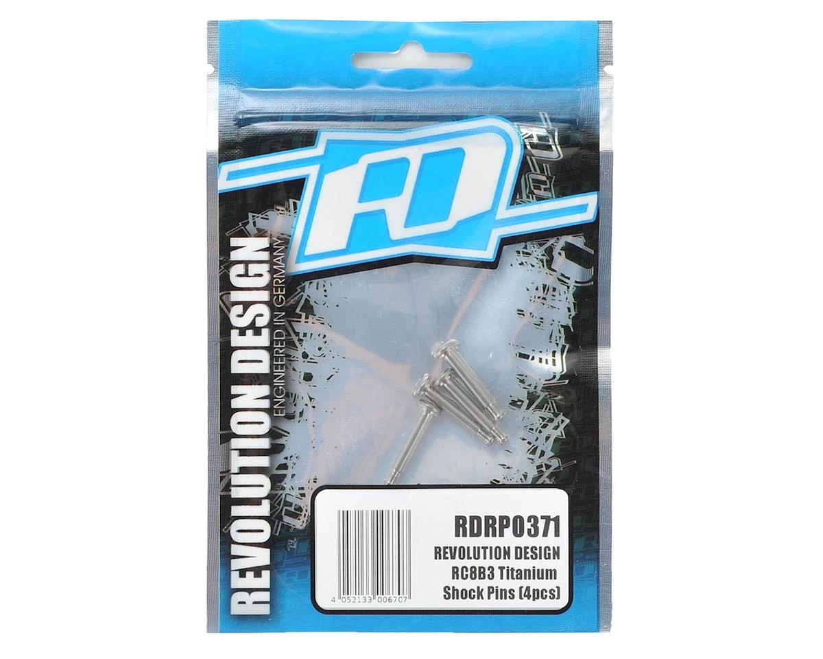 Revolution Design RC8B3 Titanium Shock Pins (4) 2 Revolution Design RC8B3 Titanium Shock Pins (4) - Image 2