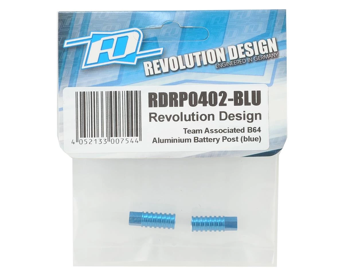 Revolution Design B64 Aluminum Battery Post (Blue) 2 Revolution Design B64 Aluminum Battery Post (Blue) - Image 2