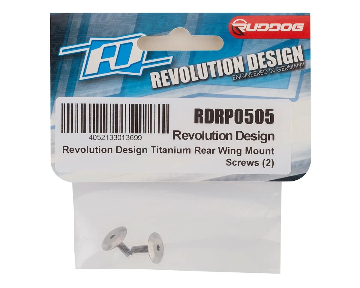 Revolution Design Titanium Rear Wing Mount Screws (2) 2 Revolution Design Titanium Rear Wing Mount Screws (2) - Image 2
