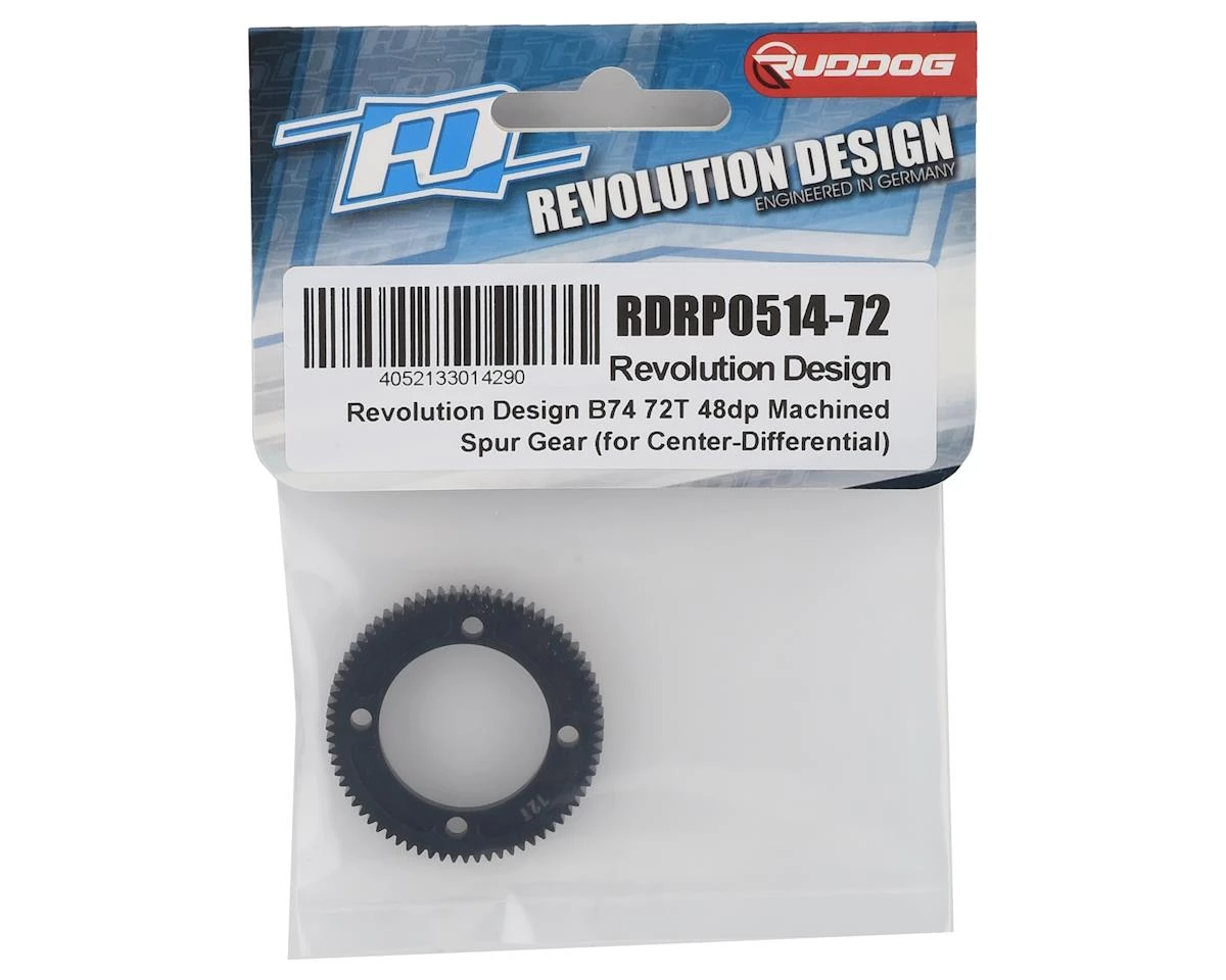 Revolution Design B74 48P Machined Spur Gear (Center-Differential) (72T) 2 Revolution Design B74 48P Machined Spur Gear (Center-Differential) (72T) - Image 2