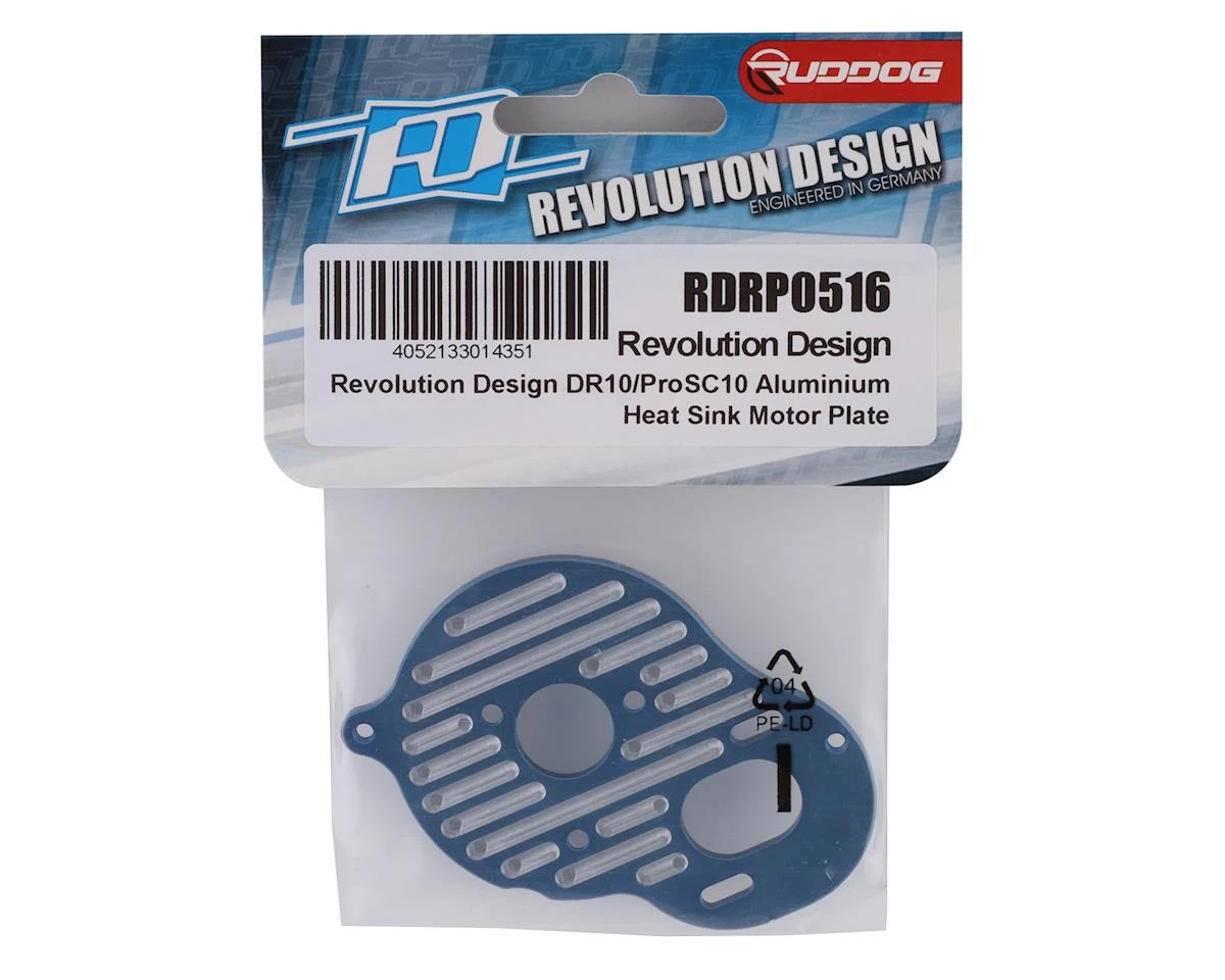 Revolution Design DR10/ProSC10 Aluminium Heat Sink Motor Plate 2 Revolution Design DR10/ProSC10 Aluminium Heat Sink Motor Plate - Image 2