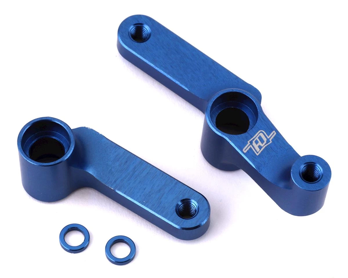Revolution Design DR10/ProSC10 Aluminium Bellcrank Set (Blue) 1 Revolution Design DR10/ProSC10 Aluminium Bellcrank Set (Blue)