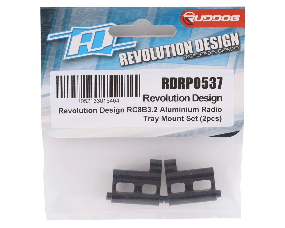 Revolution Design RC8B3.2/RC8T3.2 Aluminum Radio Tray Mount System 2 Revolution Design RC8B3.2/RC8T3.2 Aluminum Radio Tray Mount System - Image 2